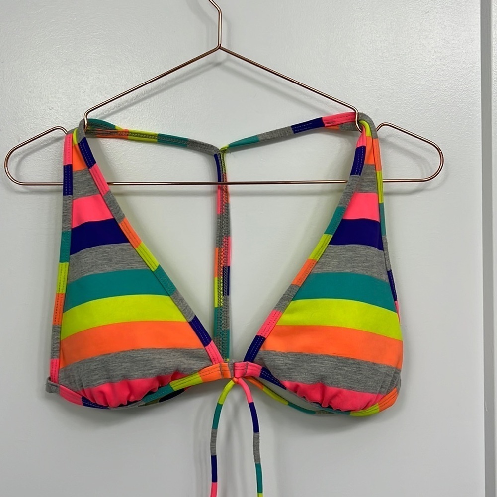 HOBIE Rainbow swimsuit bikini top size Extra Large